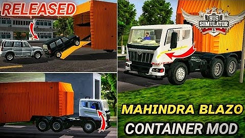 download MAHINDRA BLAZO TRUCK MOD for bus simulator indonesia💥Bussid truck mod | #bussidmod #bussid
