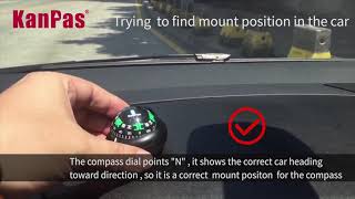 how to set a automobil compass in your car