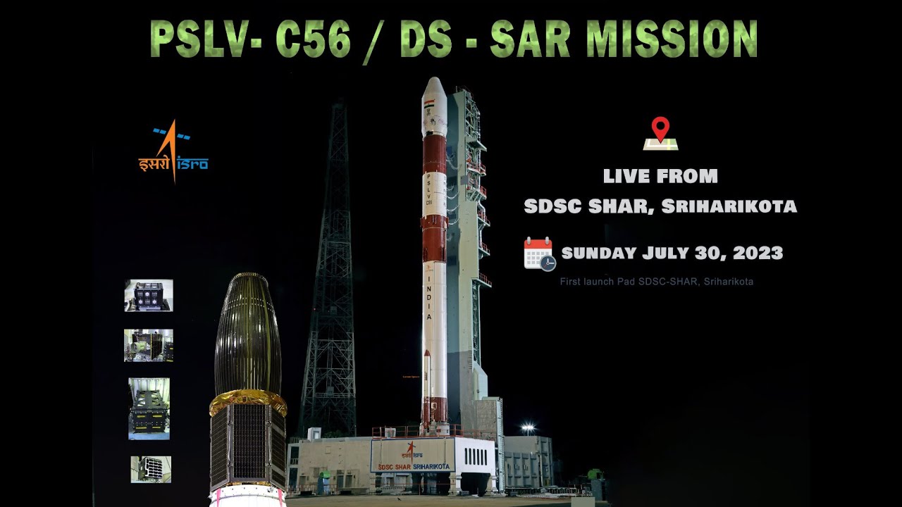 Launch of PSLV-C56/DS-SAR Mission from Satish Dhawan Space Centre (SDSC) SHAR, Sriharikota video artwork