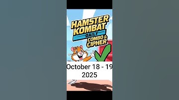 Hamster Kombat GameDev Daily Combo & Daily Cipher October 18 - 19 Claim Your Rewards!