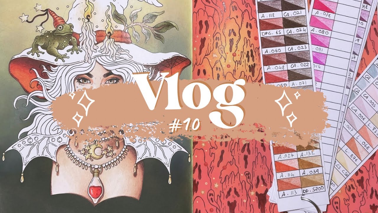 Vlog coloriage #10 - tuto effet pierre, aprem entre copines et nouveau rangement!