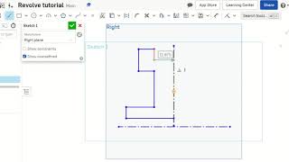 Onshape   Revolve example