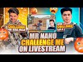 Mr nano challenge me on live stream  for 1v1 tdm  pubg mobile  rock op