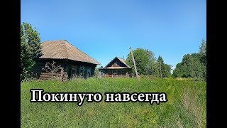 Когда то это была огромная деревня. Сейчас же всё брошено! Заброшенные деревни в лесу