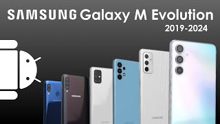 Samsung Galaxy M Series Evolution 2019-2024 #samsung #evolution #comparison #india #5g #shorts