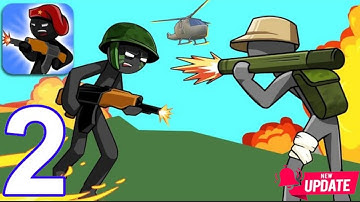 Stickman World War - Gameplay Level 7 - 10 Part 2 (android, iOS) || Havana || Golden Dragon 🐉