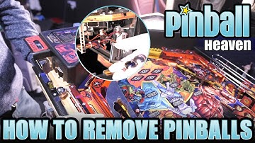 How to remove pinballs from a pinball machine