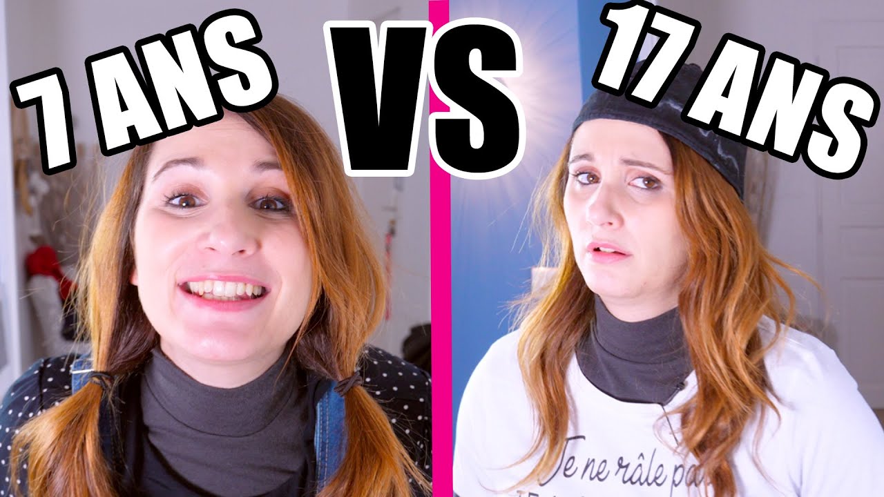 À 7ans VS À 17ans Angie la crazy série YouTube