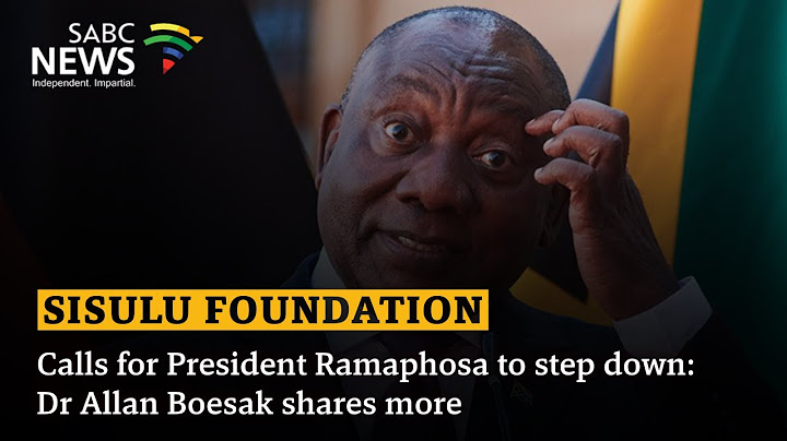 Calls for President Ramaphosa to step down: Dr Allan Boesak shares more