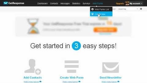 GetResponse optin form for PCFmojo