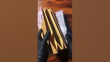 DIY Accordion File Folder💌✂️茶封筒で蛇腹ファイル作ってみた #shorts #papercraft #おすそわけファイル