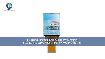 2.4 INCH IPS TFT LCD DISPLAY 240X320 Resolution WITH 230 NITS LCD TOUCH PANEL