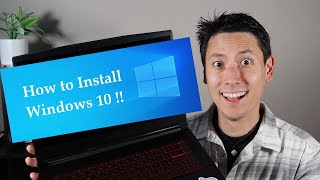 how to install upgrade dell to windows 10 free & easy !!
