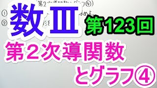 【高校数学】数Ⅲ-123 第２次導関数とグラフ④