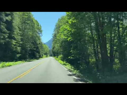 Beautiful Mountain Loop Highway Stillaguamish River Big Four Mountain Washington