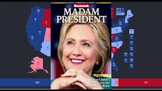 2016 Election Results: Clinton vs. Trump (Without Russian Interference)