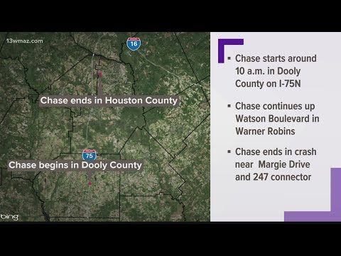 3 arrested after high-speed chase ends that spanned two Central Georgia ...