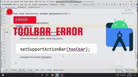 Toolbar Error in Android Studio  Custom Tollbar Error In Android Studio
