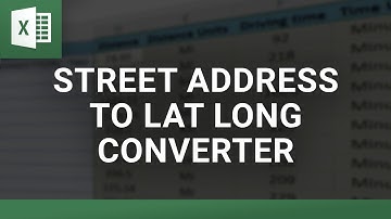 Street Address to Lat Long Converter that works in Excel