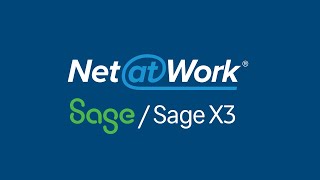 Sage X3 Demo - General Overview - Features and Functionality