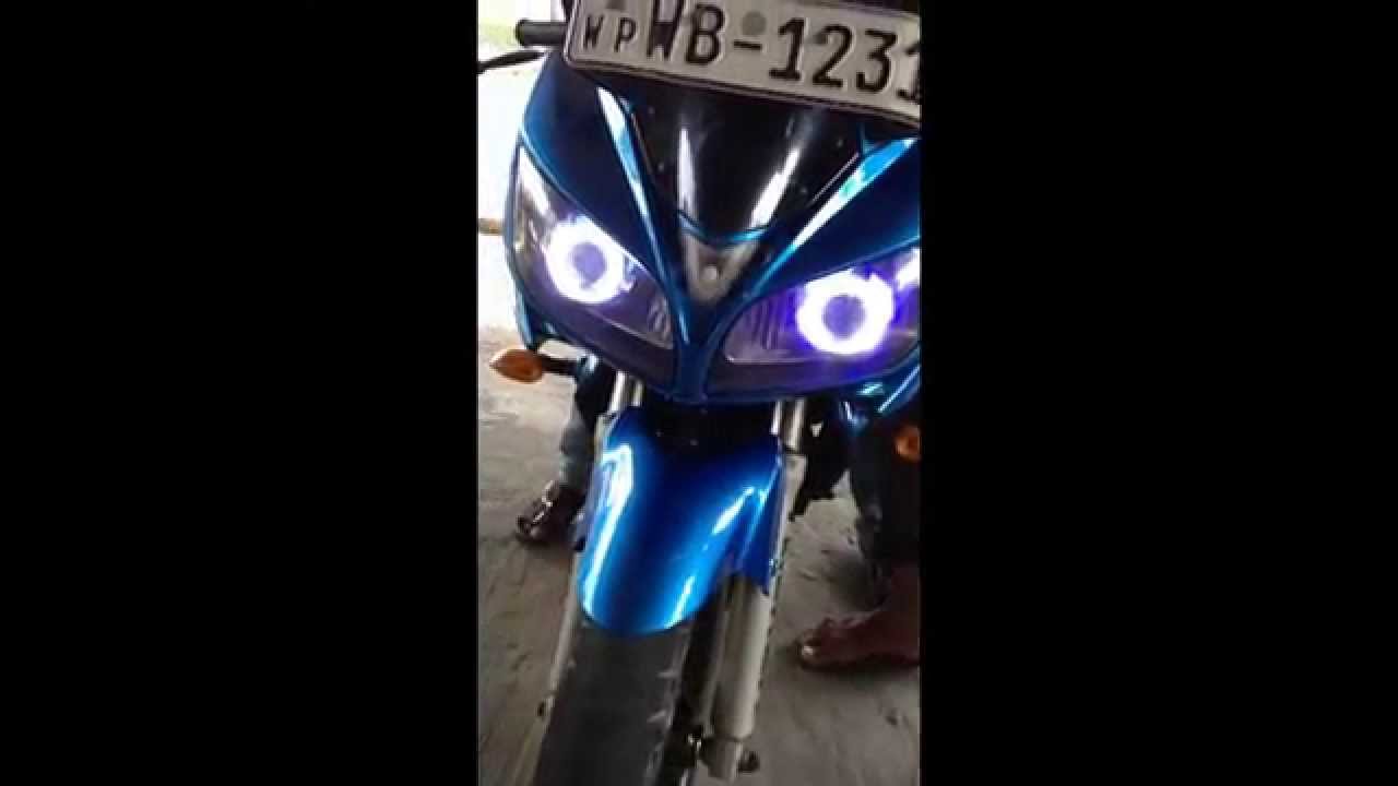install hid bi xenon headlights [ halo lights ] in sri lanka YouTube