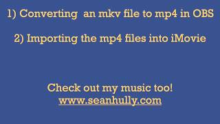 how to convert an mkv file to mp4 in obs