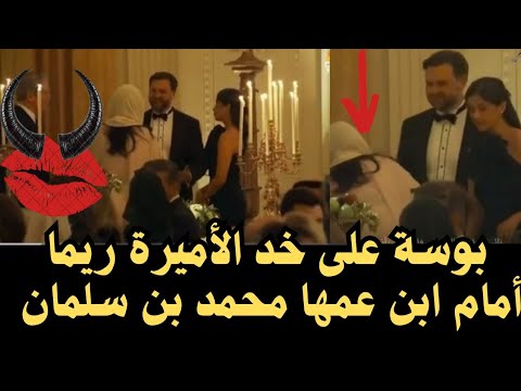 سفيرة بلاد التوحيد والسنة ريما بنت بندر يقبلها نائب الرئيس الأمريكي أمام ابن عمها