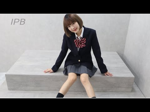 Cute high school girl with thin legs