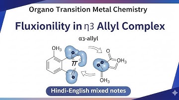 Fluxionality in η³-Allyl Complexes | Organometallic Chemistry | Hindi Notes for BSc/MSc