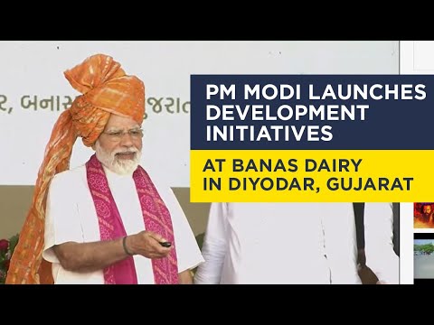 PM Modi launches development initiatives at Banas Dairy in Diyodar, Gujarat
