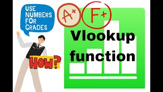 how to use Vlookup function in numbers app to for grades scale