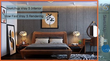 Sketchup V-Ray 5 Tips Find Your Fast Render Setting, interior Rendering How to Add Light #102
