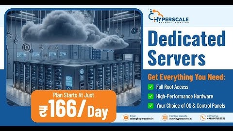 💻 Dedicated Server Hosting in India | High Performance & Full Control | Hyperscale