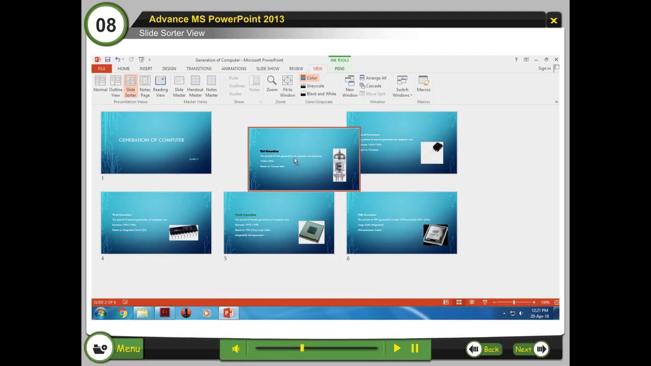 Class 6 Chapter 8 Advance MS PowerPoint 2013 Part 1 - YouTube