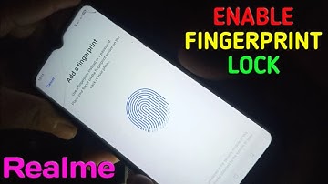 How to Enable Fingerprint Lock in Realme 5