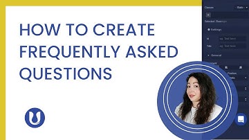 How to create frequently asked questions