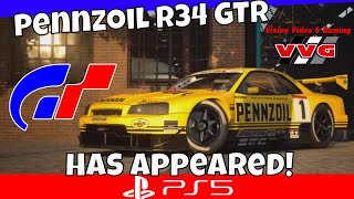 🔵 GT7 🔴 Legendary Cars - Pennzoil R34 Nissan Skyline GTR