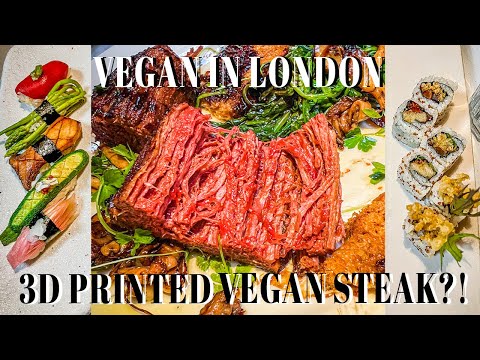 3D PRINTED VEGAN STEAK?! | BEST London Vegan Restaurants | Unity Diner, Ramen, Cookie Dough  #4