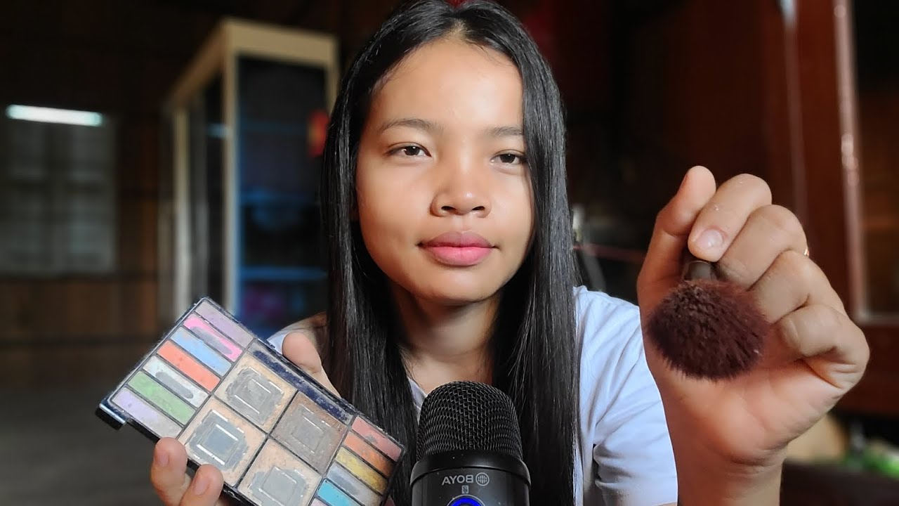 ASMR DOING YOUR MAKEUP ROLEPLAY ON CAMERA 📷 - YouTube