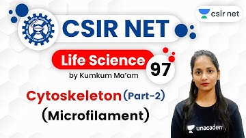 4:00 PM - CSIR UGC NET 2020 | Life Science by Kumkum Gautam | Cytoskeleton (Microfilament)