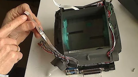 Zebra GK420d not calibrating fix by changing flat ribbon cable