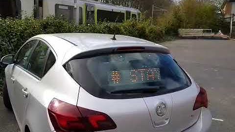 Traffic Commander LED Matrix sign in operation