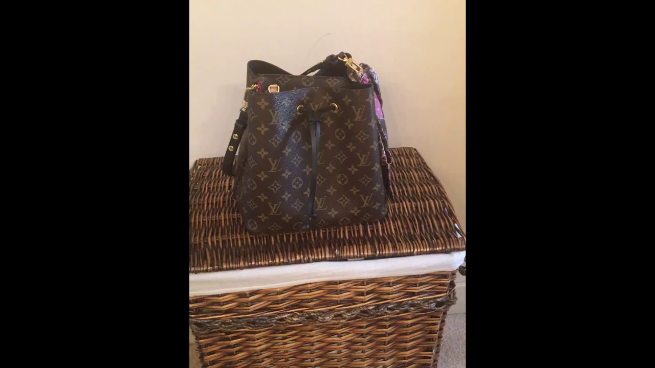 Review:: Louis Vuitton Neo Noe in Noir UPDATE with / Modshots/ Base-shaper  included 