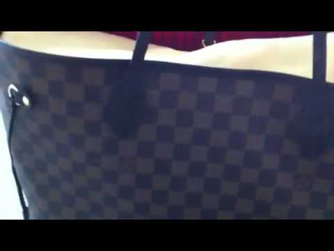 Louis Vuitton Damier Ebene Neverfull GM - YouTube