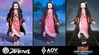 Nezuko (OA) vs Nezuko (AOV) vs Nezuko (Jump Assemble)