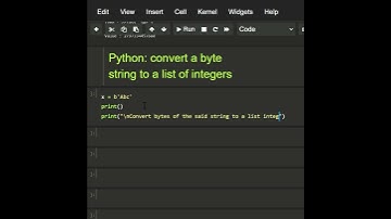 #Python convert a byte string to a list of integers #beginners