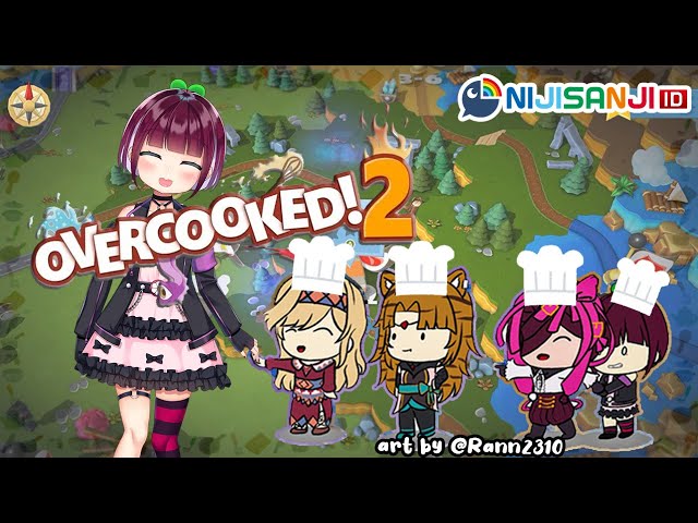 〔Over Cooked! 2〕Main Masak-Masakan bareng Ciwi-ciwi【NIJISANJI ID | NAGISA ARCINIA】のサムネイル