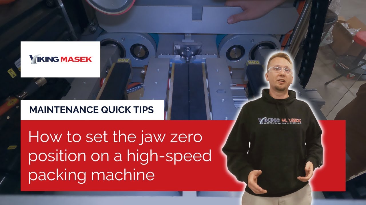 VFFS packaging machine maintenance - How to set zero jaw position on a ...