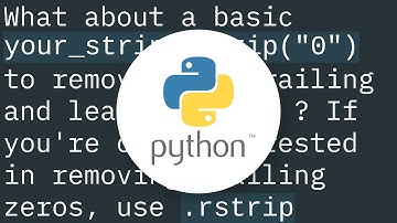 How to remove leading and trailing zeros in a string? Python