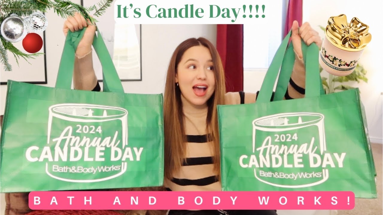 MASSIVE CANDLE HAUL | BATH AND BODY WORKS CANDLE DAY HAUL 2024 | CANDLE DAY! | HUGE haul + review